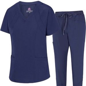 Natural Uniforms Womens Cool Stretch Jogger Scrub Set